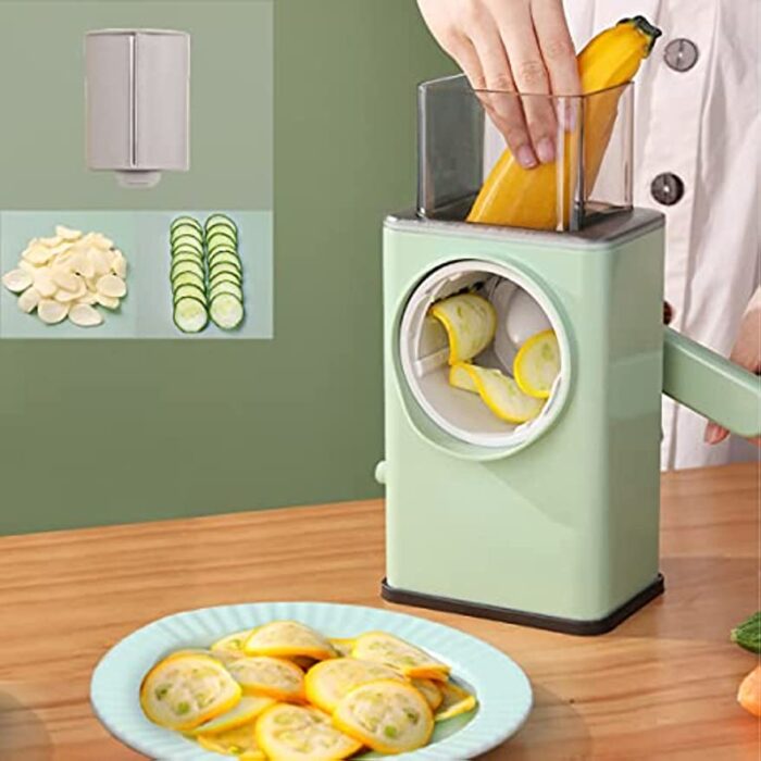 3-in-1 Kitchen Manual Cutter: Vegetable Slicer, Cheese Grater, Potato Chopper